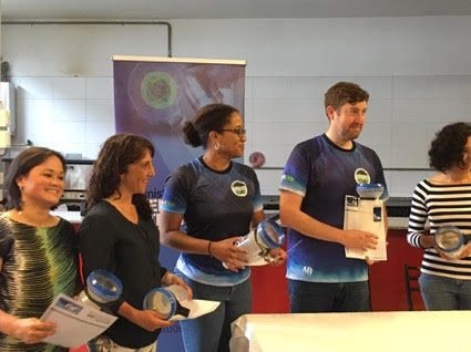 RELAMPAGO team at a school outreach event in Argentina